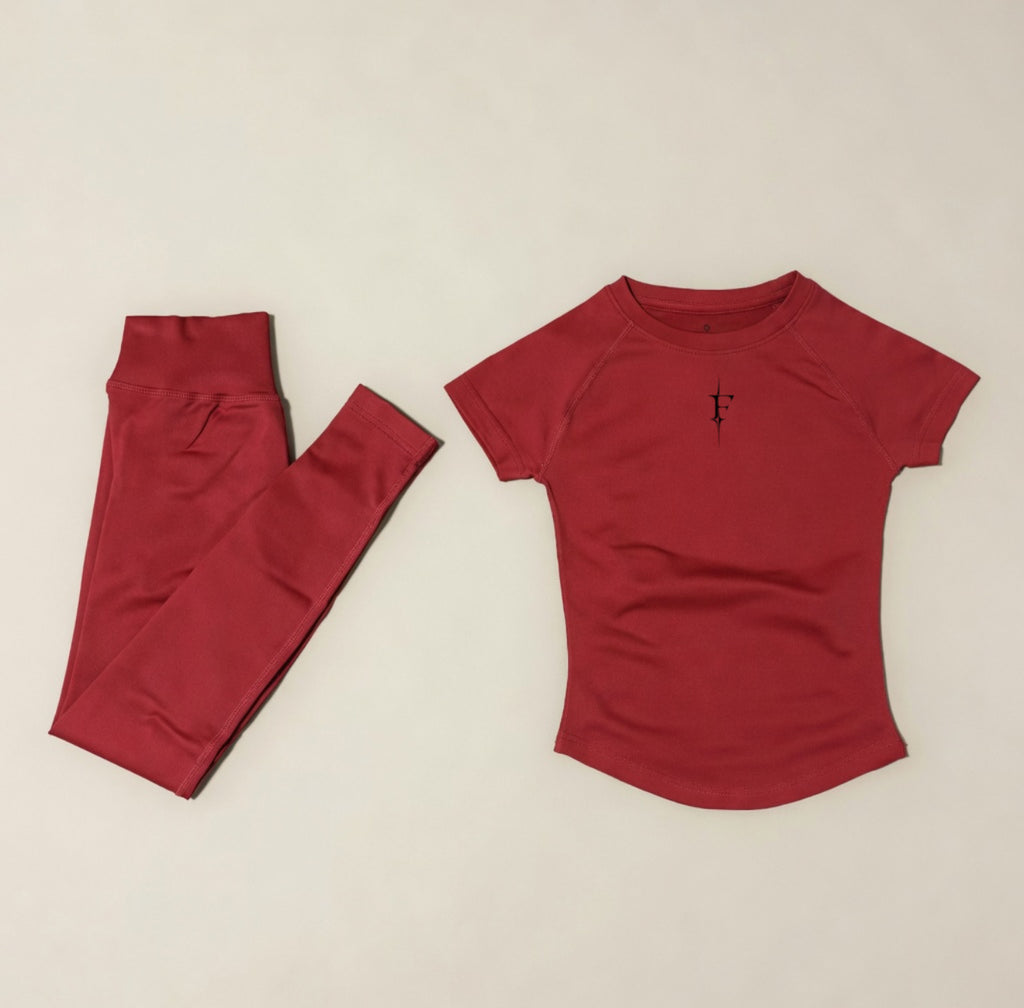 Leggings & compression blouse set