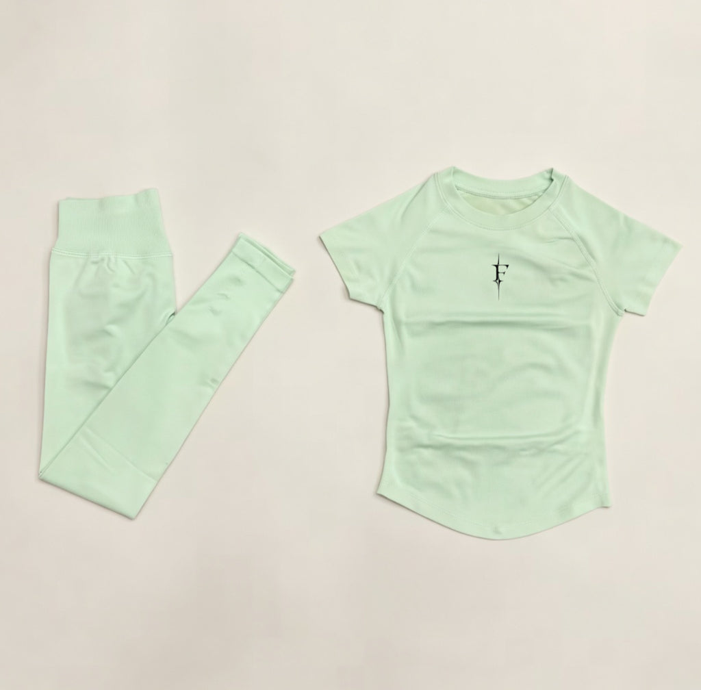 Leggings & compression blouse set
