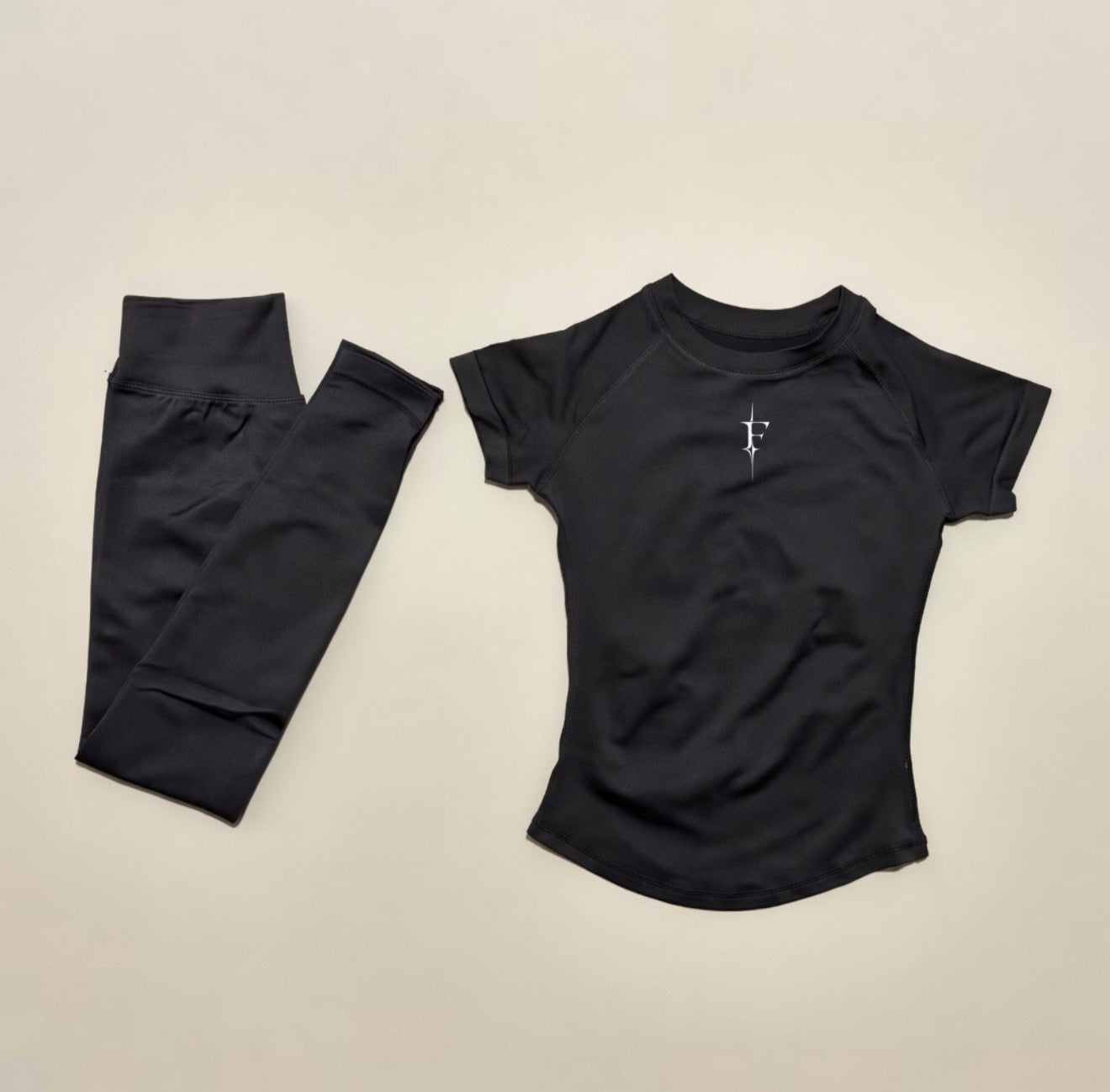 Leggings & compression blouse set