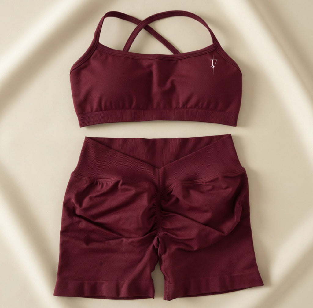 Shorts & Sports Bra Set