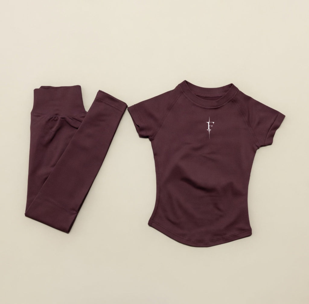 Leggings & compression blouse set