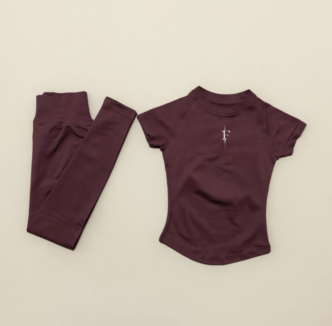 Leggings & compression blouse set