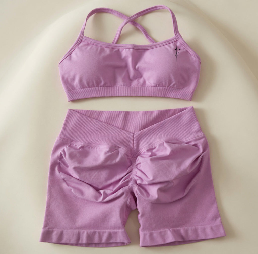 Shorts & Sports Bra Set