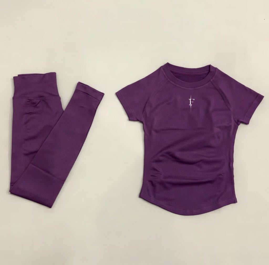 Leggings & compression blouse set