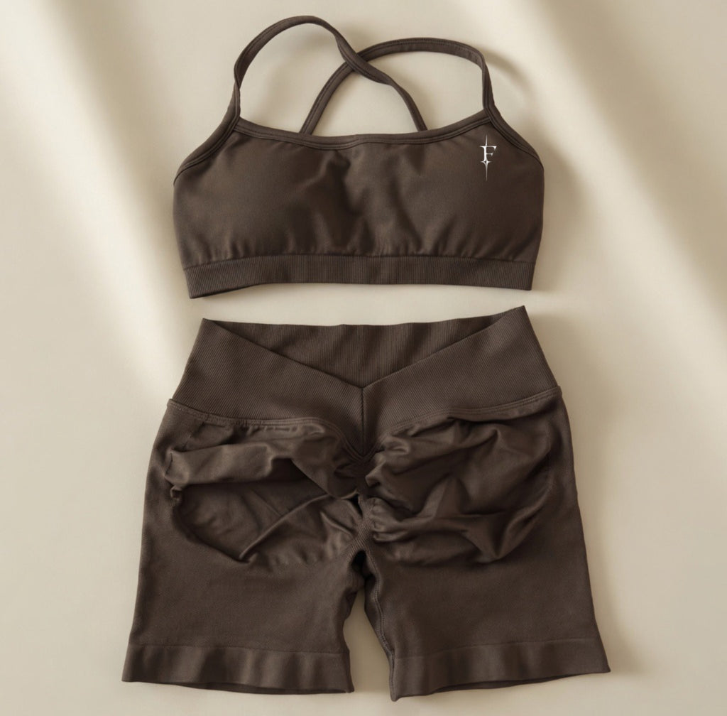 Shorts & Sports Bra Set