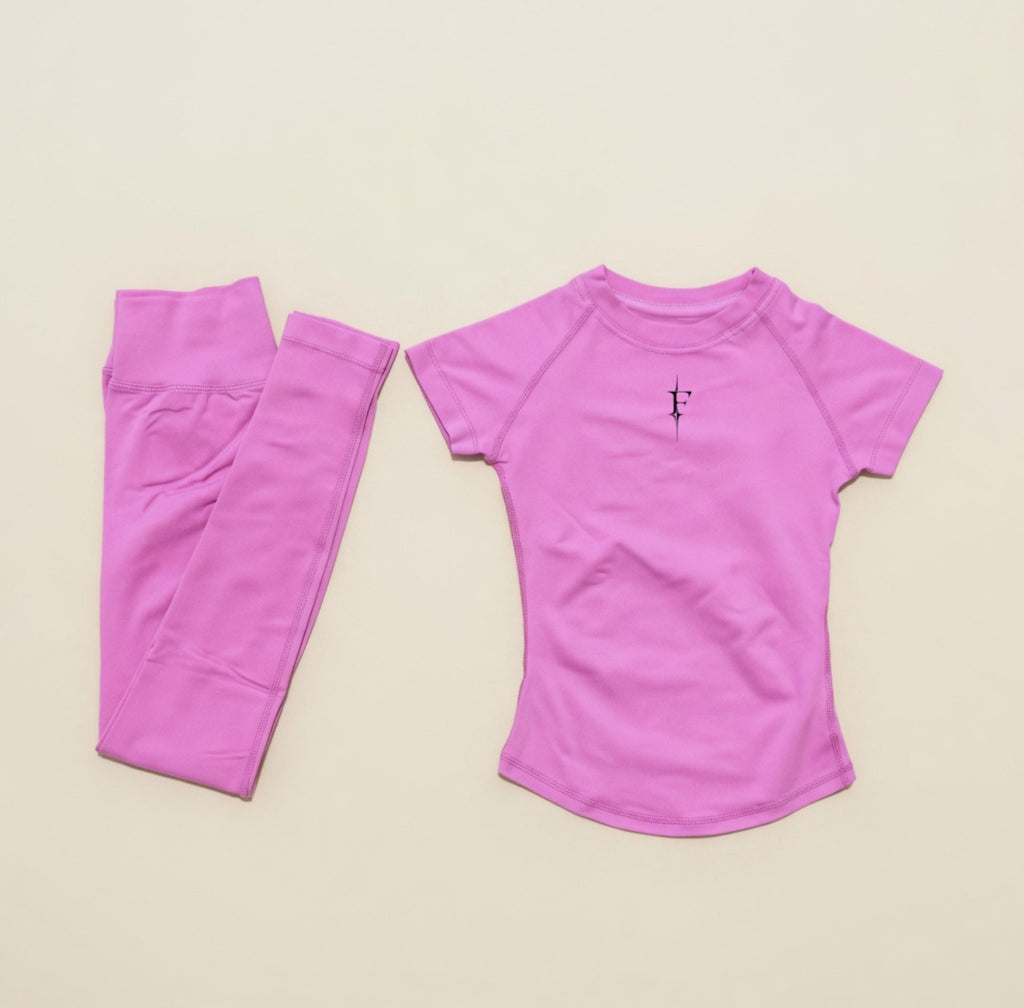 Leggings & compression blouse set