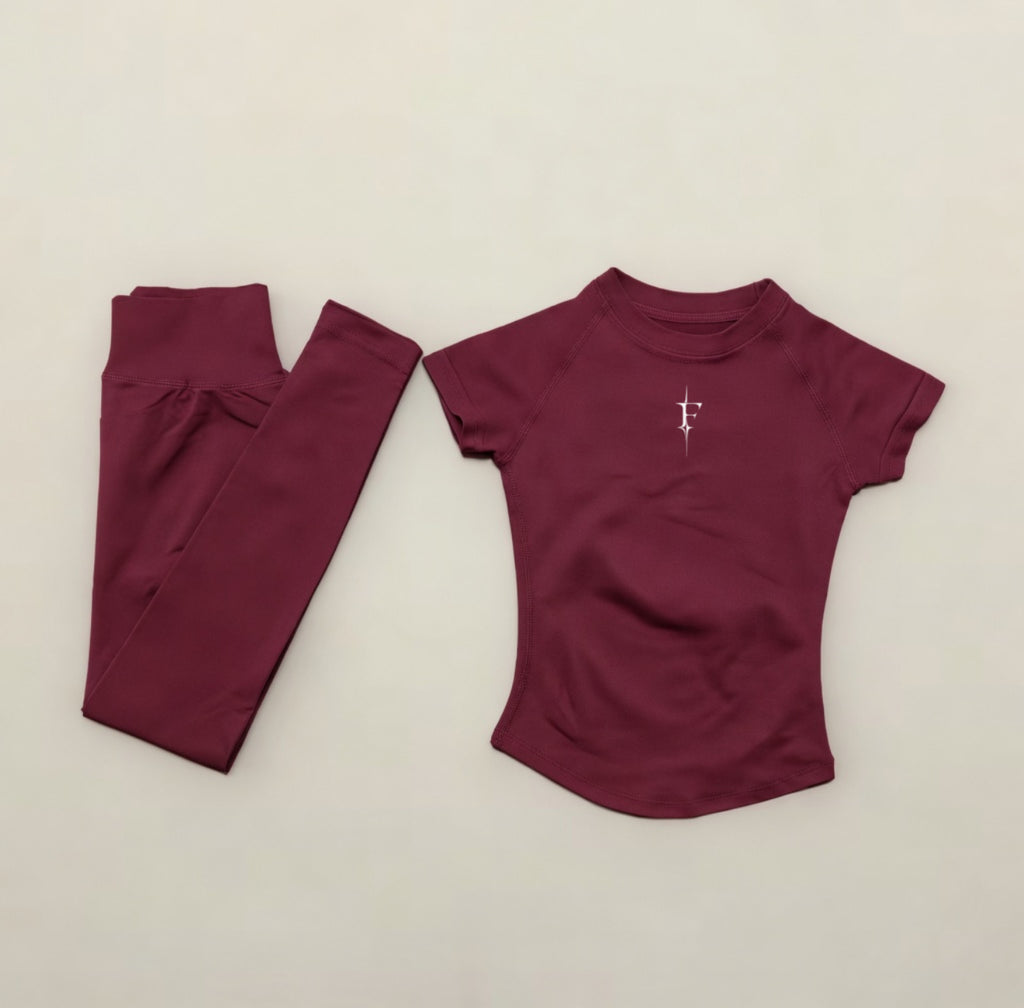 Leggings & compression blouse set